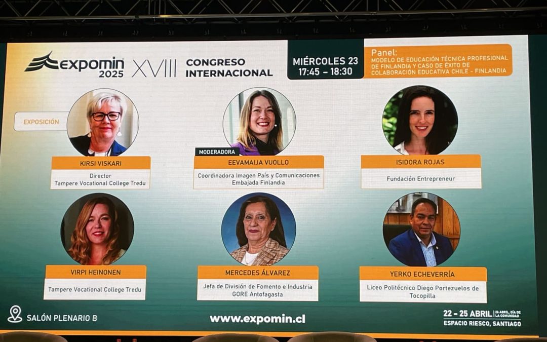 AntofaEDUCA en Expomin 2025: caso de éxito en educación Chile – Finlandia